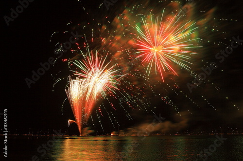 Feuerwerk am See