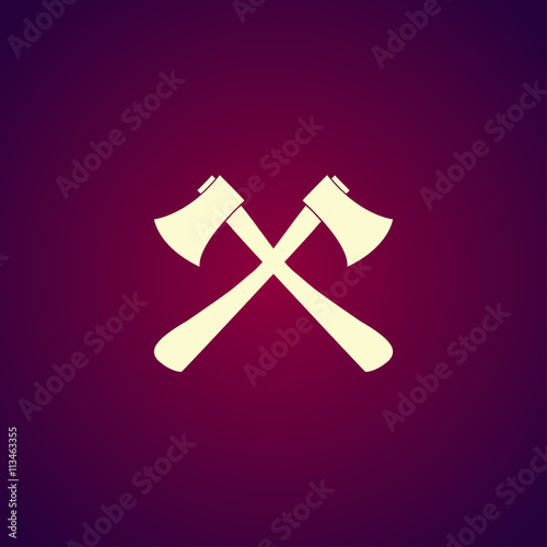 The ax icon. Axe symbol.