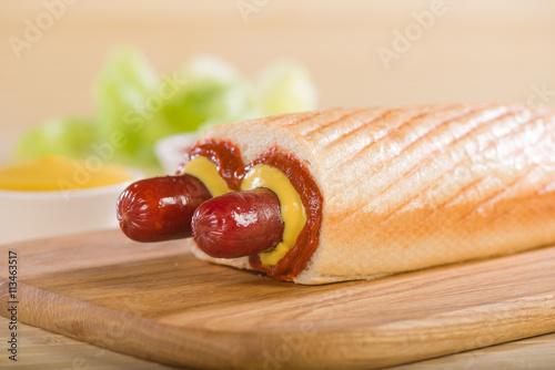 Photography Double Hot Dog