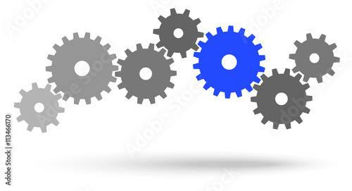 gears for cooperation symbolism