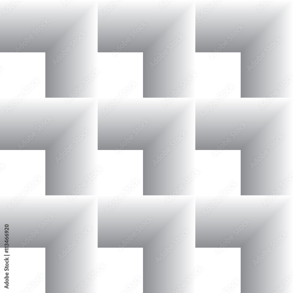 Repeating geometric tiles. Abstract paneling pattern. Vector seamless pattern.