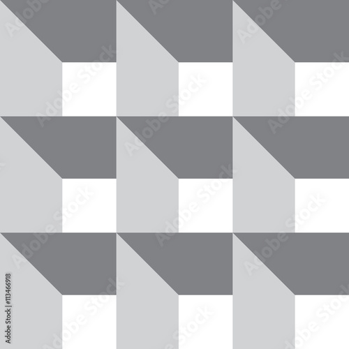 Decorative checkered pattern. Abstract paneling pattern. Vector seamless pattern.