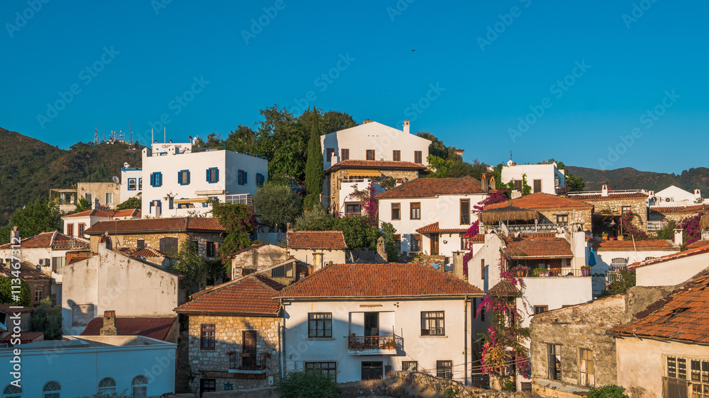 Houses in Marmaris village, Turkey