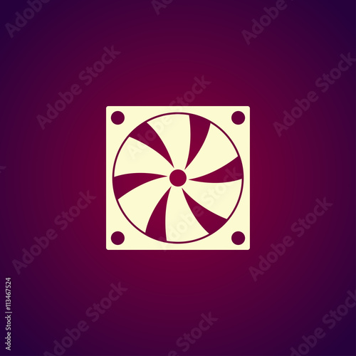 Computer cooling fan icon