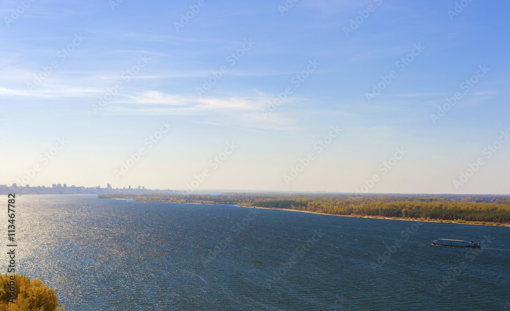 Views of the river Volga and Samara
