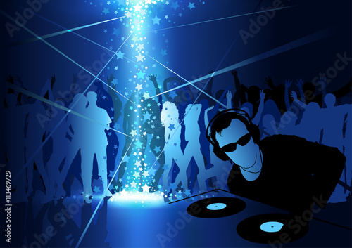 DJ Dance Party Background -...