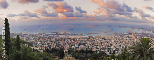 Panorama Haifa Israel photo