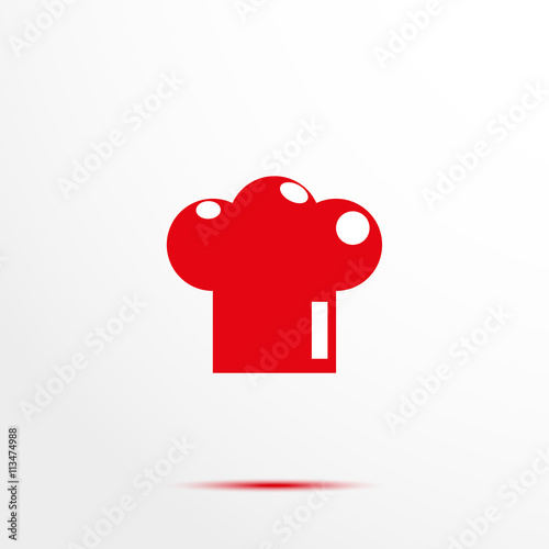 Cap chef. Vector icon.