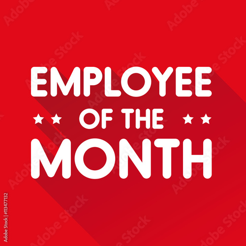 Employee of the month label