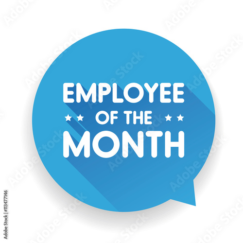 Employee of the month label
