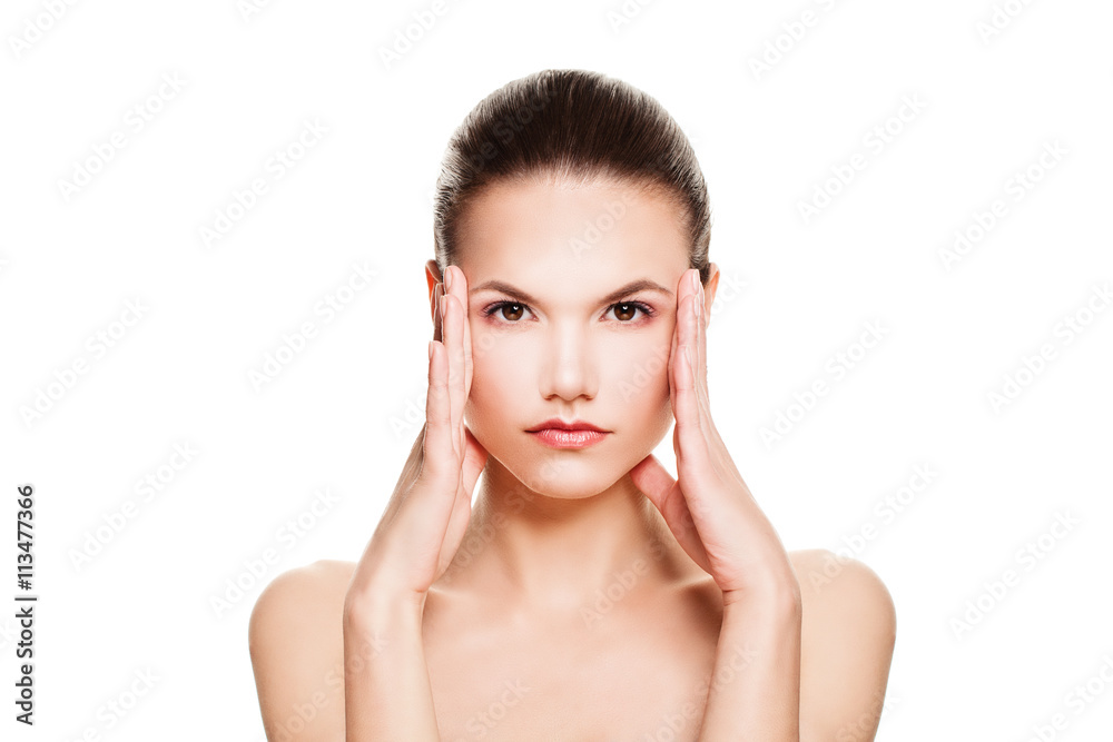 Fototapeta premium Spa Woman Isolated on White Background