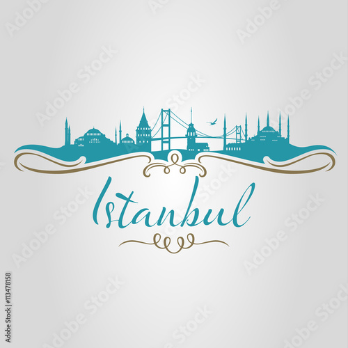 istanbul logo, icon and symbol vector illustration