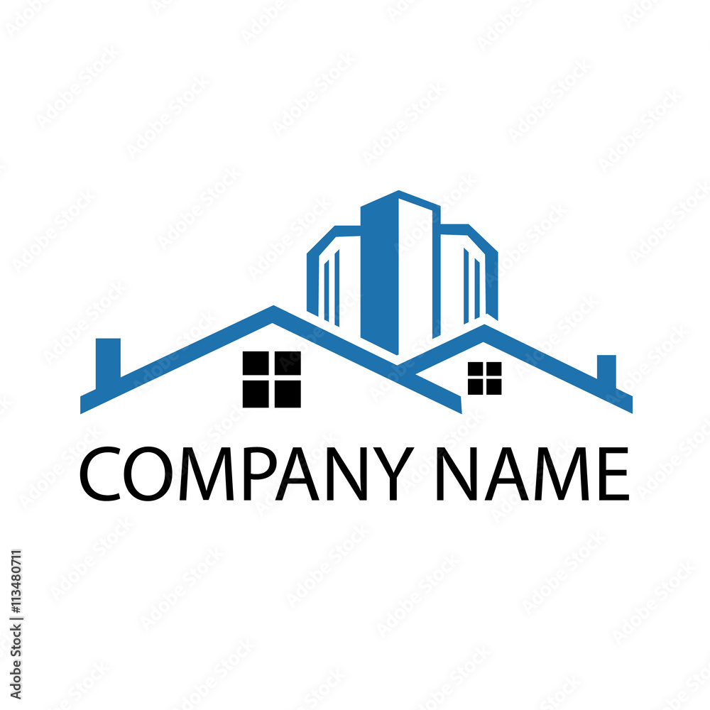 Real Estate House Logo Vector