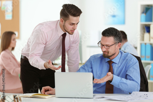 Young engineers working in the office