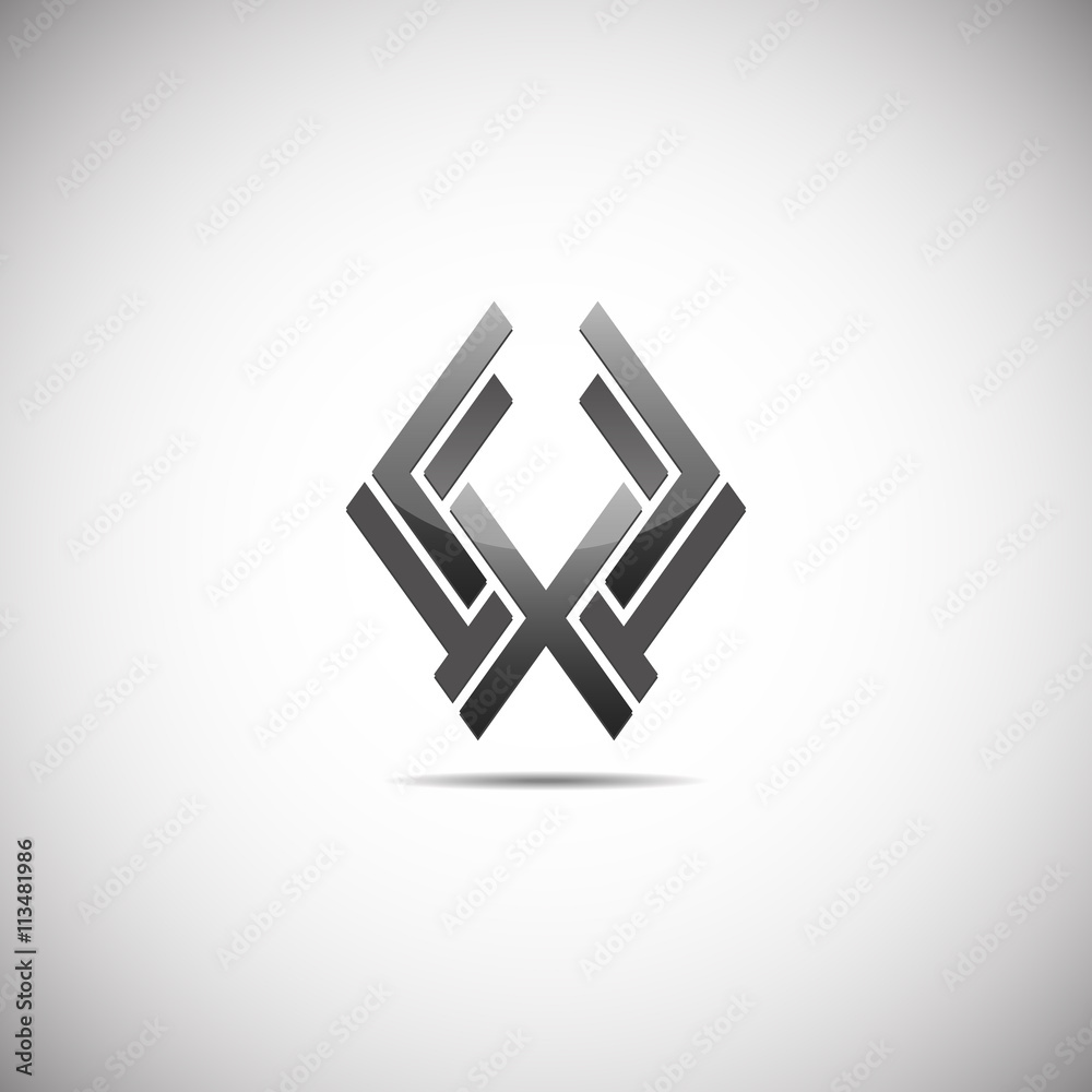 Abstract vector logo on white background Abstract vector logo on white background