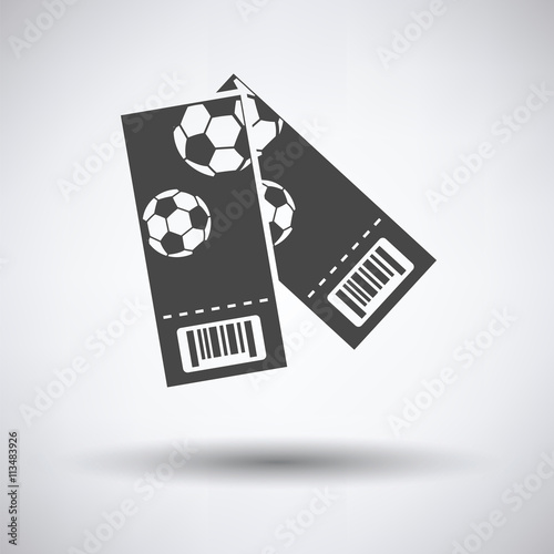 Two football tickets icon