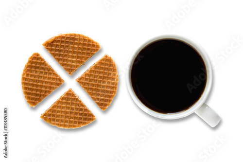 Dutch Waffles with a cup