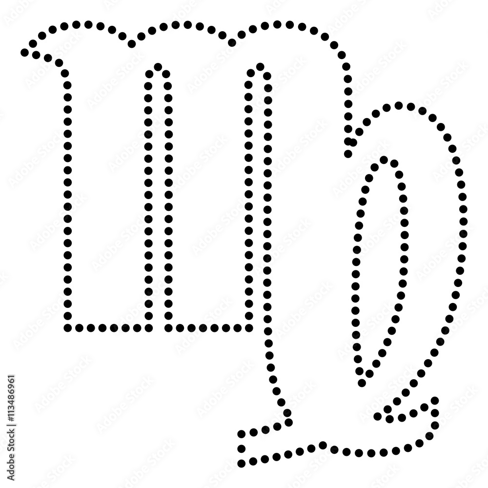Virgo sign illustration Virgo sign illustration