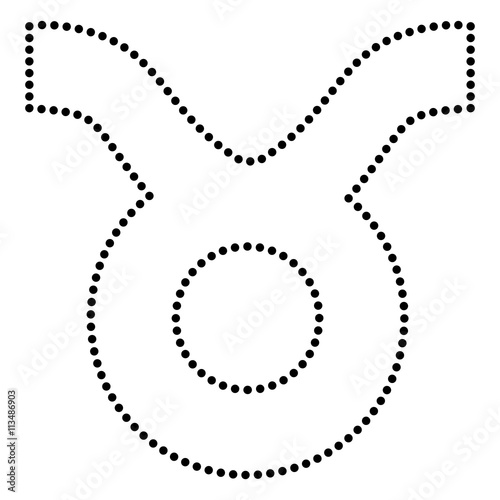 Taurus sign illustration