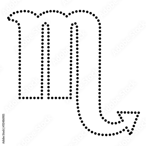 Scorpio sign illustration