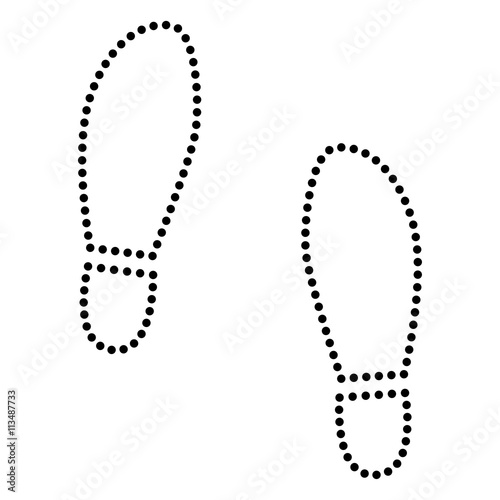 Imprint soles shoes sign