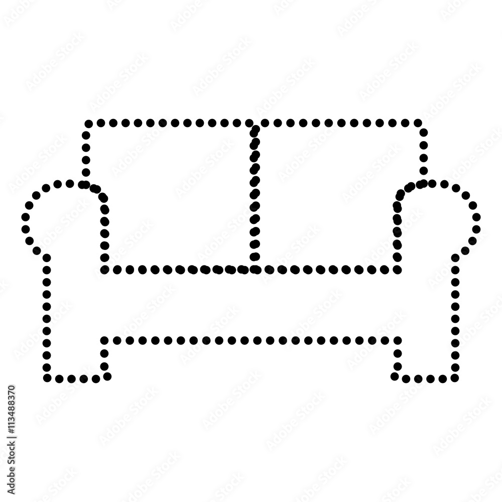 Sofa sign illustration Sofa sign illustration