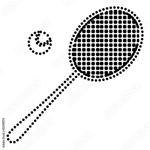 Tennis racquet sign