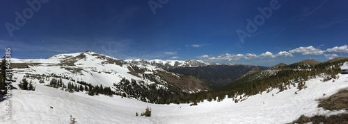 Snow Capped Mountains Panorama