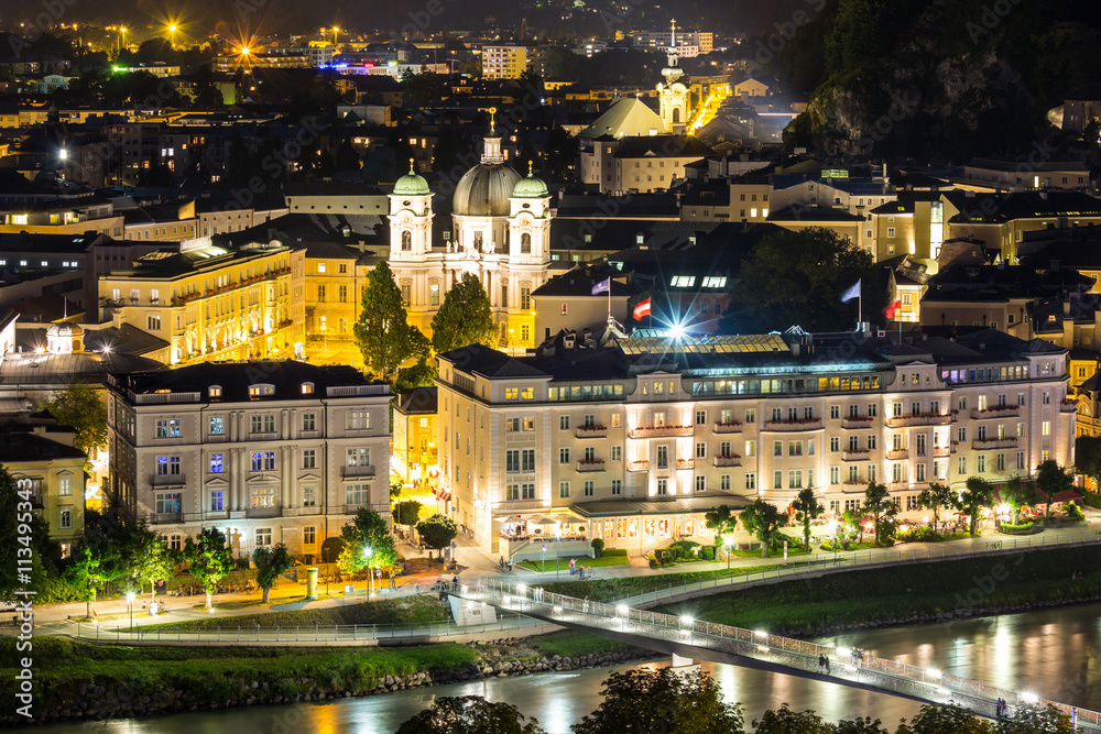 Salzburg Austria Night