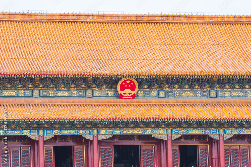 Tiananmen building is a symbol of the People's Republic of China.Located in the capital of the People's Republic of China, the center of Beijing Tiananmen building is a symbol of the People's Republic of China.Located in the capital of the People's Republic of China, the center of Beijing