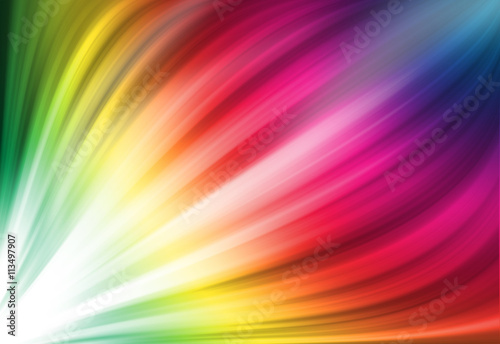 Colorful ray glitter sparkle defocused rays lights bokeh abstract background.