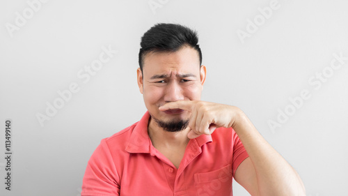 Billede på lærred Man got bad smell.