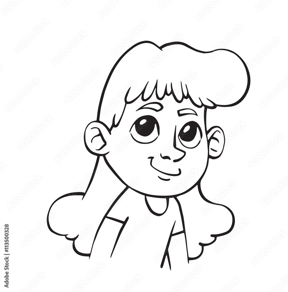 Face Of Scared Young Pretty Woman Cartoon Icon Image Vector Illustration  Design Black Sketch Line Royalty Free SVG, Cliparts, Vectors, and Stock  Illustration. Image 75089442.