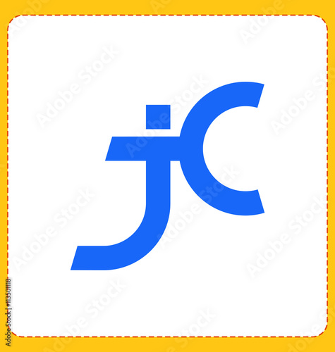 JC Two letter composition for initial, logo or signature. Free Download JC Two letter composition for initial, logo or signature. - GFXLoad