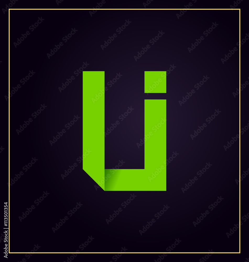 LI Two letter composition for initial, logo or signature. LI Two letter composition for initial, logo or signature.