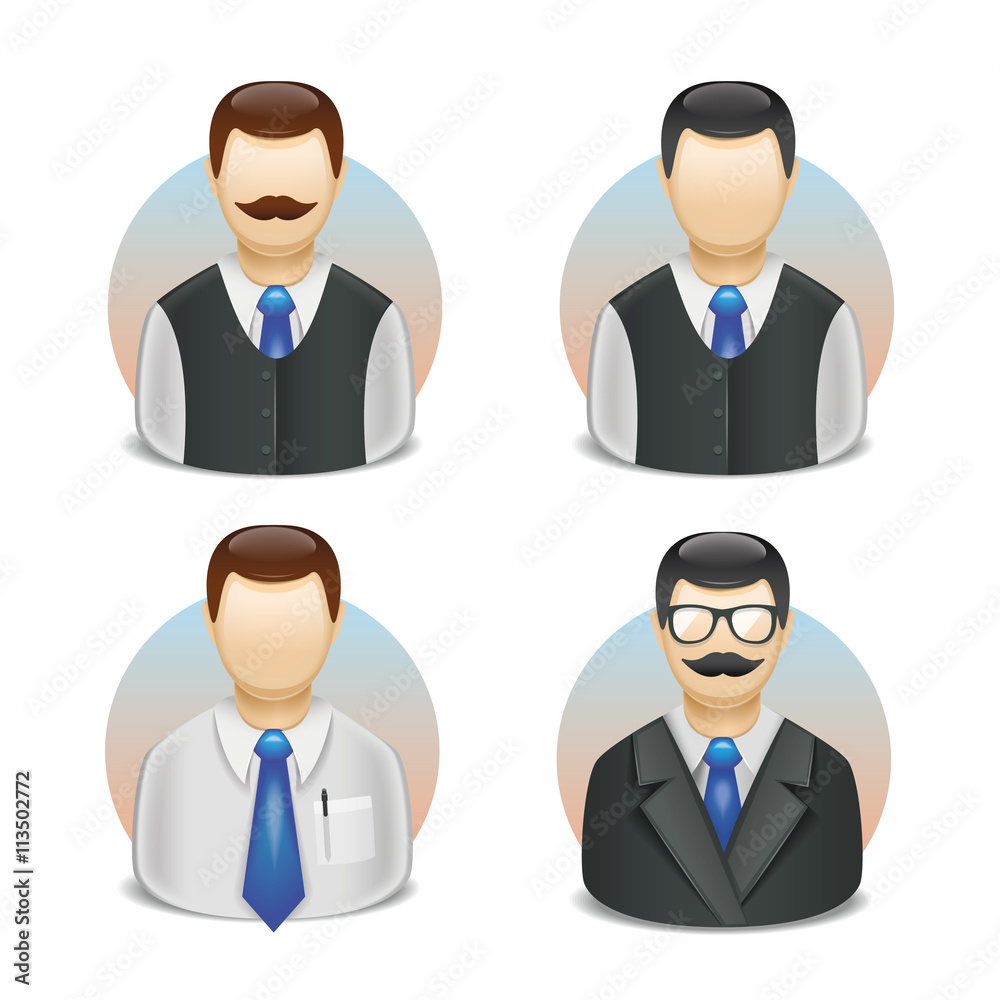 vector icons of characters users employees hierarchy vector icons of characters users employees hierarchy