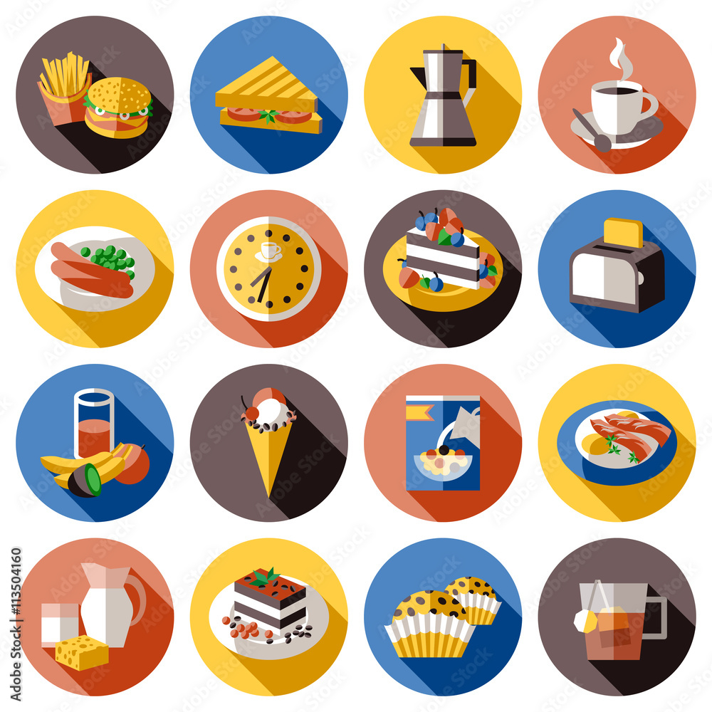 Breakfast Icon Set Breakfast Icon Set