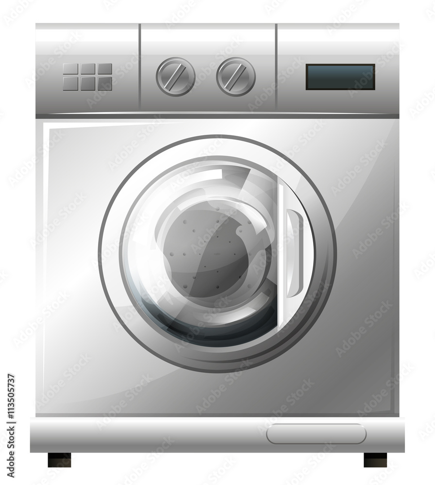 Washing machine on white background Washing machine on white background