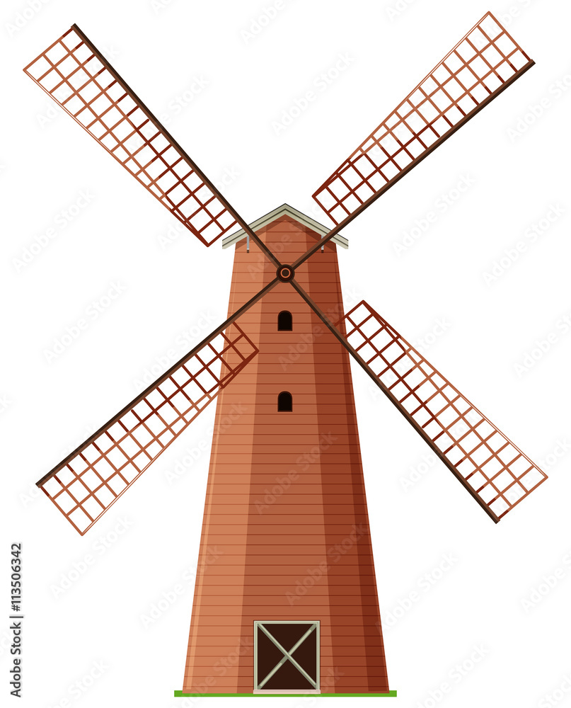 Windmill made of wood Windmill made of wood