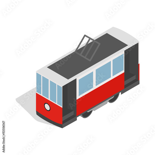 Traditional turkish public tram icon