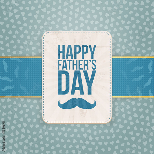 Happy Fathers Day Pattern Background Template