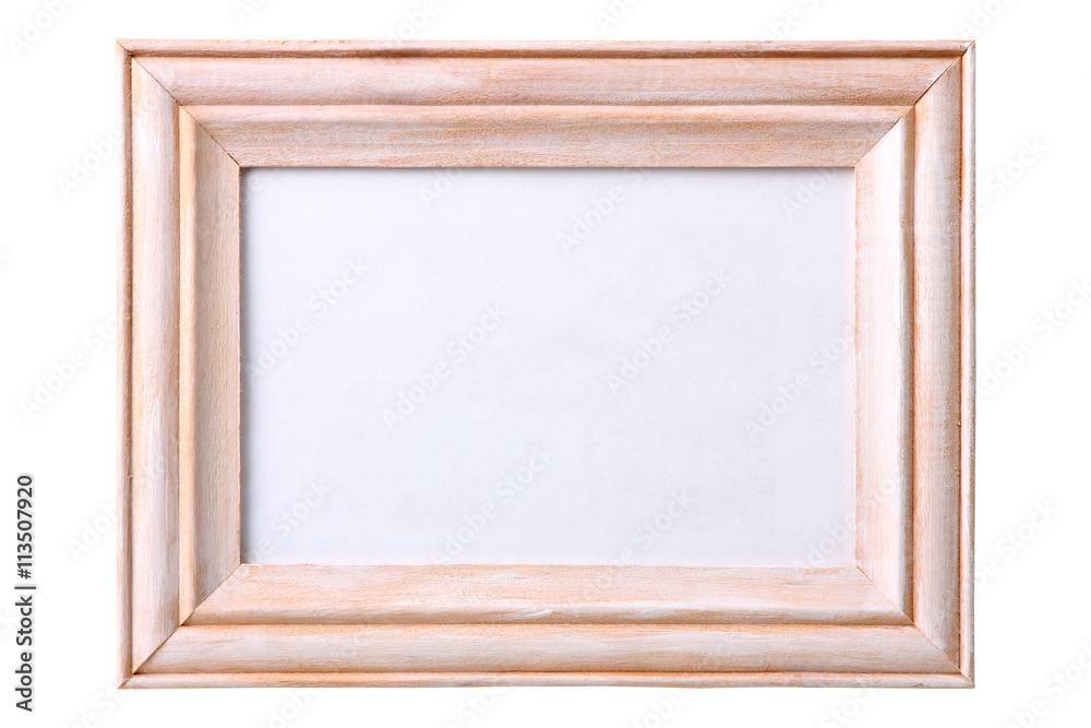 Fototapeta premium frame for picture or photo on white isolated background