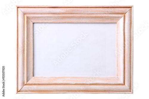 frame for picture or photo on white isolated background