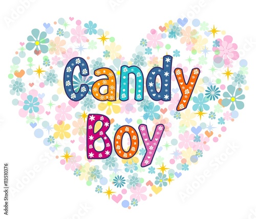 candy boy greeting card.