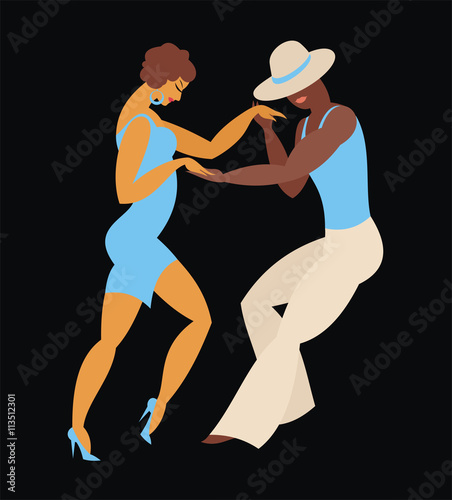 lady and gentleman dance Latin America dance salsa