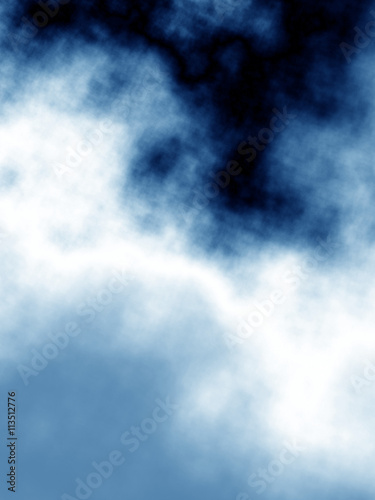 Storm cloud abstract dark blue background
