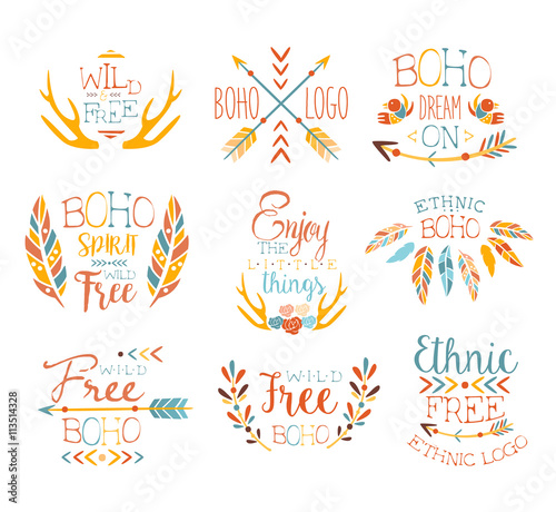 Free Spirit Hand Drawn Banner Set