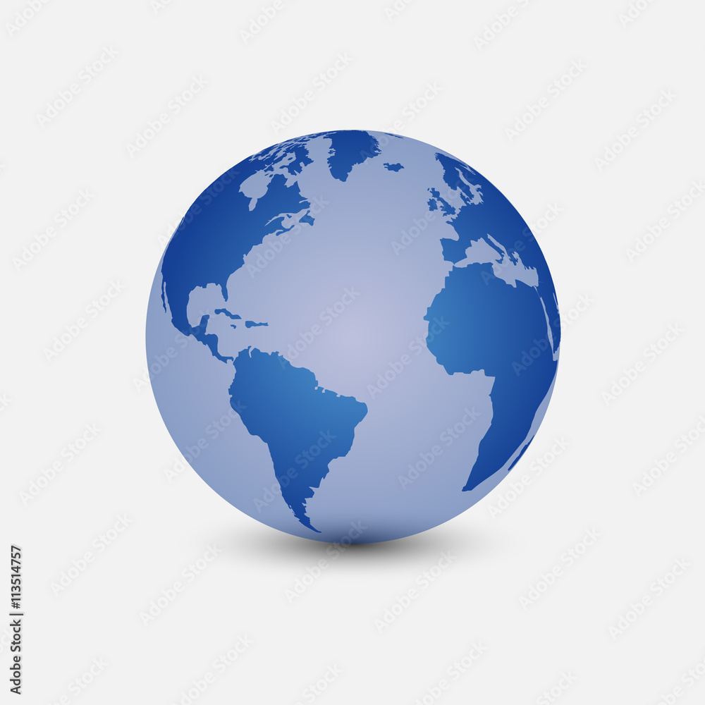 World Icon. Vector illustration.