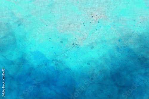 Abstract colourful watercolour background in shades of blue