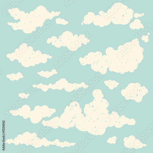 Set of vector clouds